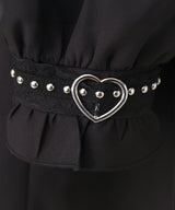 【予約　02/16発送】十字架クモレーススタッズベルトセーラーワンピース