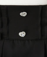 サス付きハートバックルレースアップリボンスカート