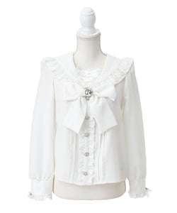 レースアップはしごレースセーラーブラウス