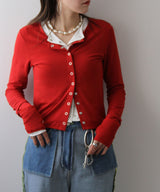 バンブークルーネックカーディガン