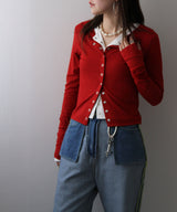 バンブークルーネックカーディガン