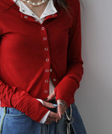 バンブークルーネックカーディガン