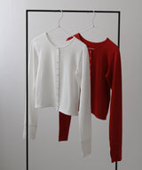 バンブークルーネックカーディガン