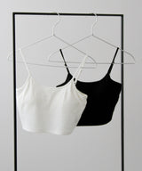 バンブーカップ付きクロップド丈キャミソール