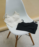 バンブーカップ付きクロップド丈キャミソール