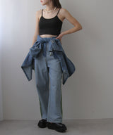 バンブーカップ付きクロップド丈キャミソール