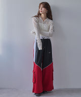 レースパッチワーク襟つきカーディガン