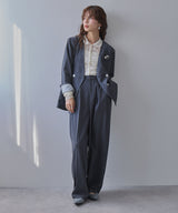 レースパッチワーク襟つきカーディガン