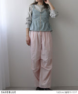 デニムペプラムキャミビスチェ