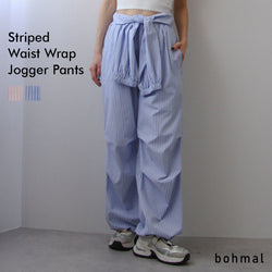 ストライプウエストジョガーパンツ