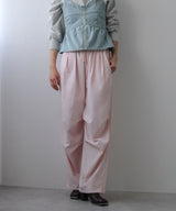 ストライプウエスト巻きジョガーパンツ