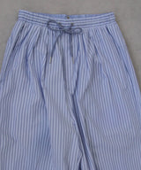 ストライプウエスト巻きジョガーパンツ