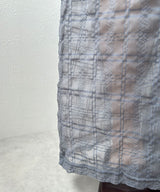 【予約　4/10発送】チェック柄シアー接触冷感イージーパンツ【SD】