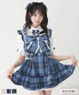 ハートバックルベルトリボンキラキラセットアップ