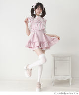 ハートバックルベルトリボンキラキラセットアップ