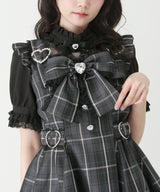 ハートバックルベルトリボンキラキラセットアップ