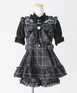 ハートバックルベルトリボンキラキラセットアップ