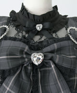 ハートバックルベルトリボンキラキラセットアップ