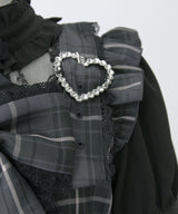 ハートバックルベルトリボンキラキラセットアップ