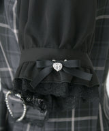 ハートバックルベルトリボンキラキラセットアップ