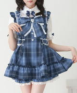 ハートバックルベルトリボンキラキラセットアップ