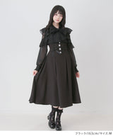 レースボウタイフリルパールブラウス