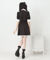 セットアップ風ボウタイリボンワンピース