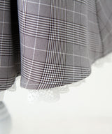 セットアップ風ボウタイリボンワンピース