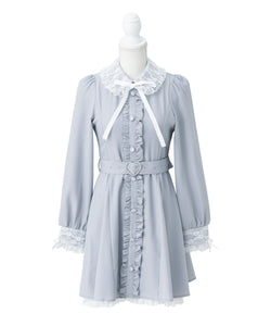 2wayレースケープフリルパールワンピース