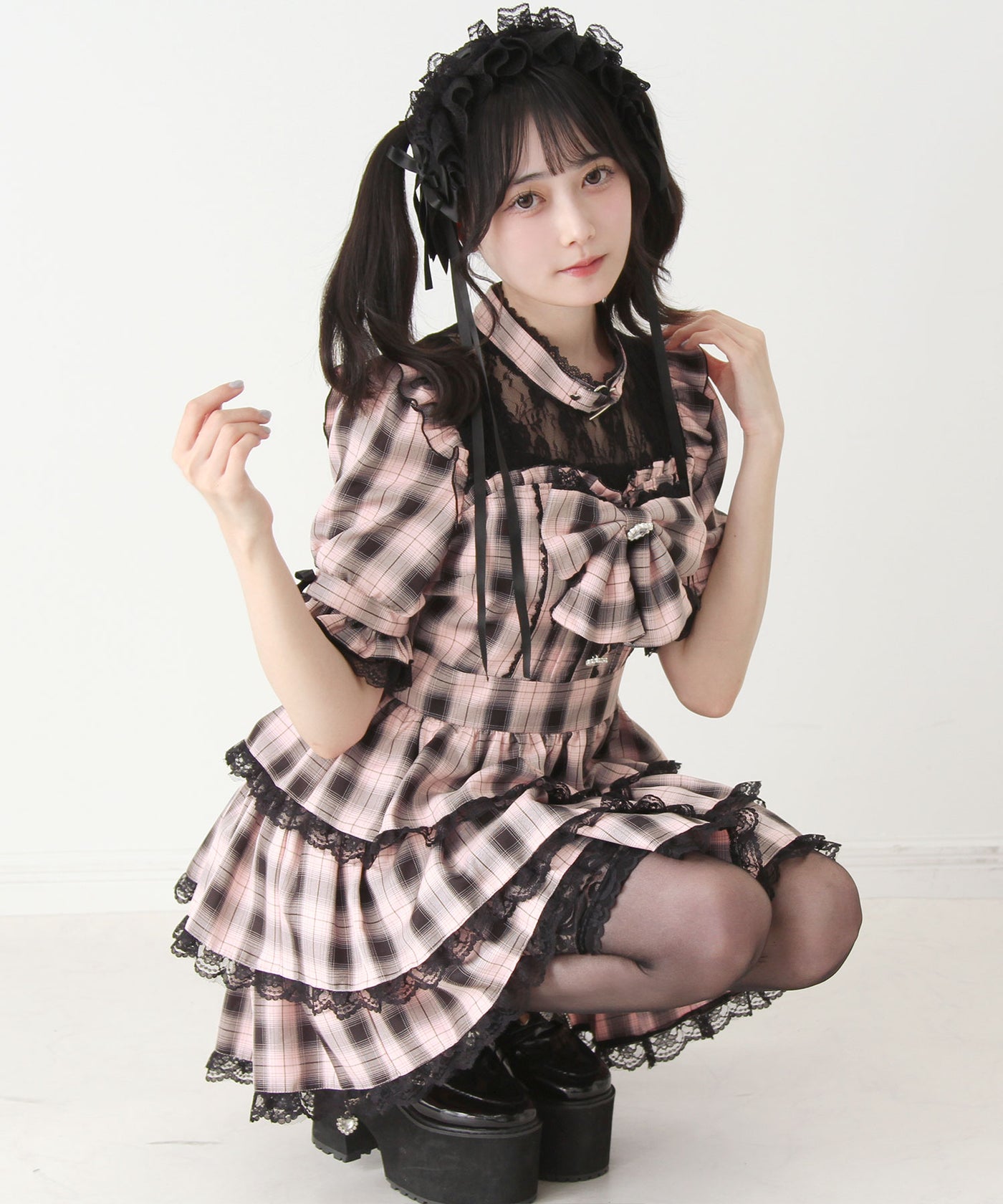 【DearMyLove】今春新作 フリルティアードハートアイドルワンピース 3L フリルティアードハートアイドルワンピース – レディースファッション