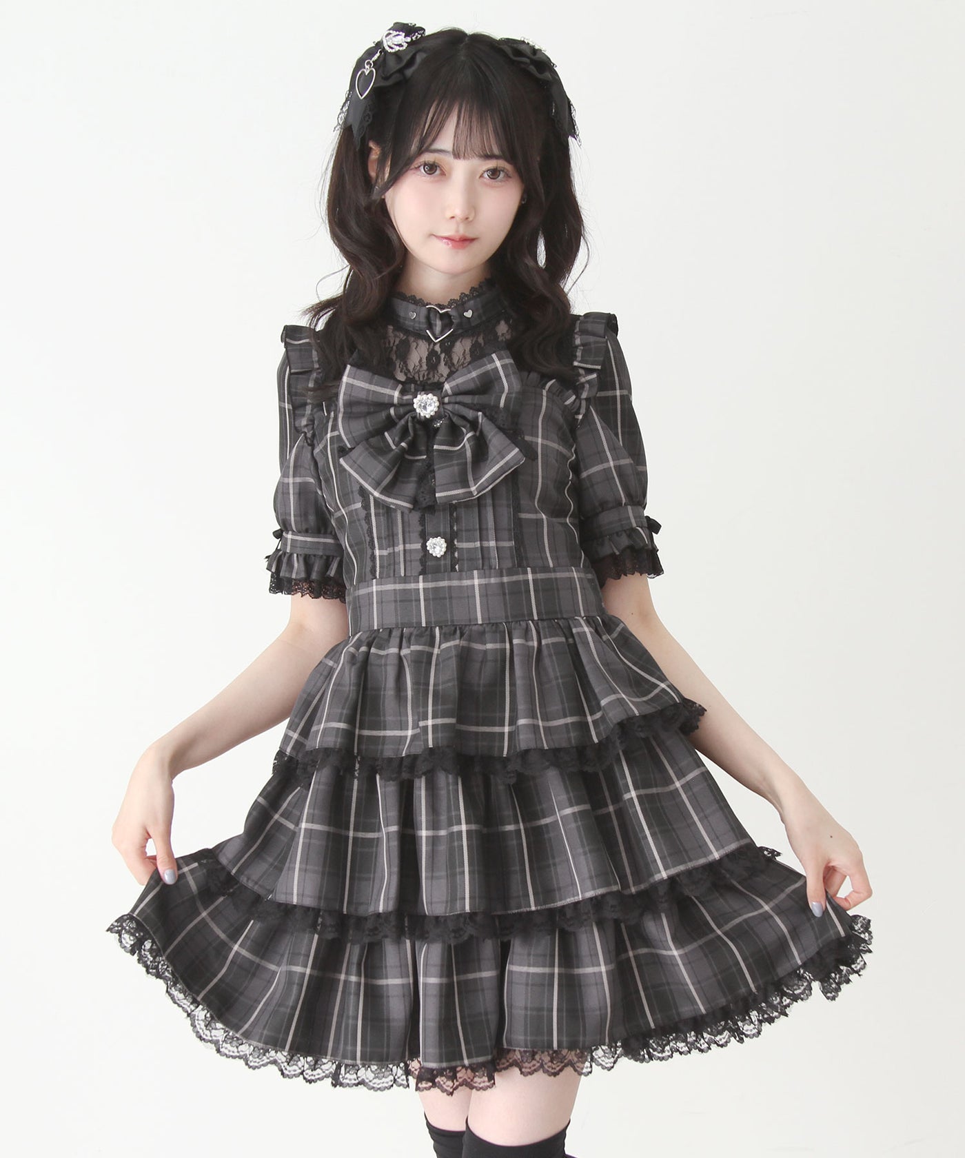 フリルティアードハートアイドルワンピース – レディースファッション