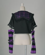 【クロミ×DML】クモレースセーラートップス【海外発送不可】