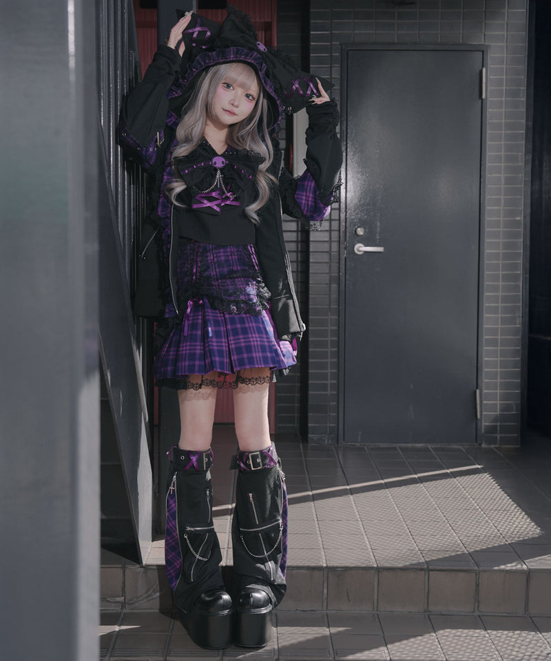 クロミ×DML】ベルト付きジップレッグウォーマー【海外発送不可