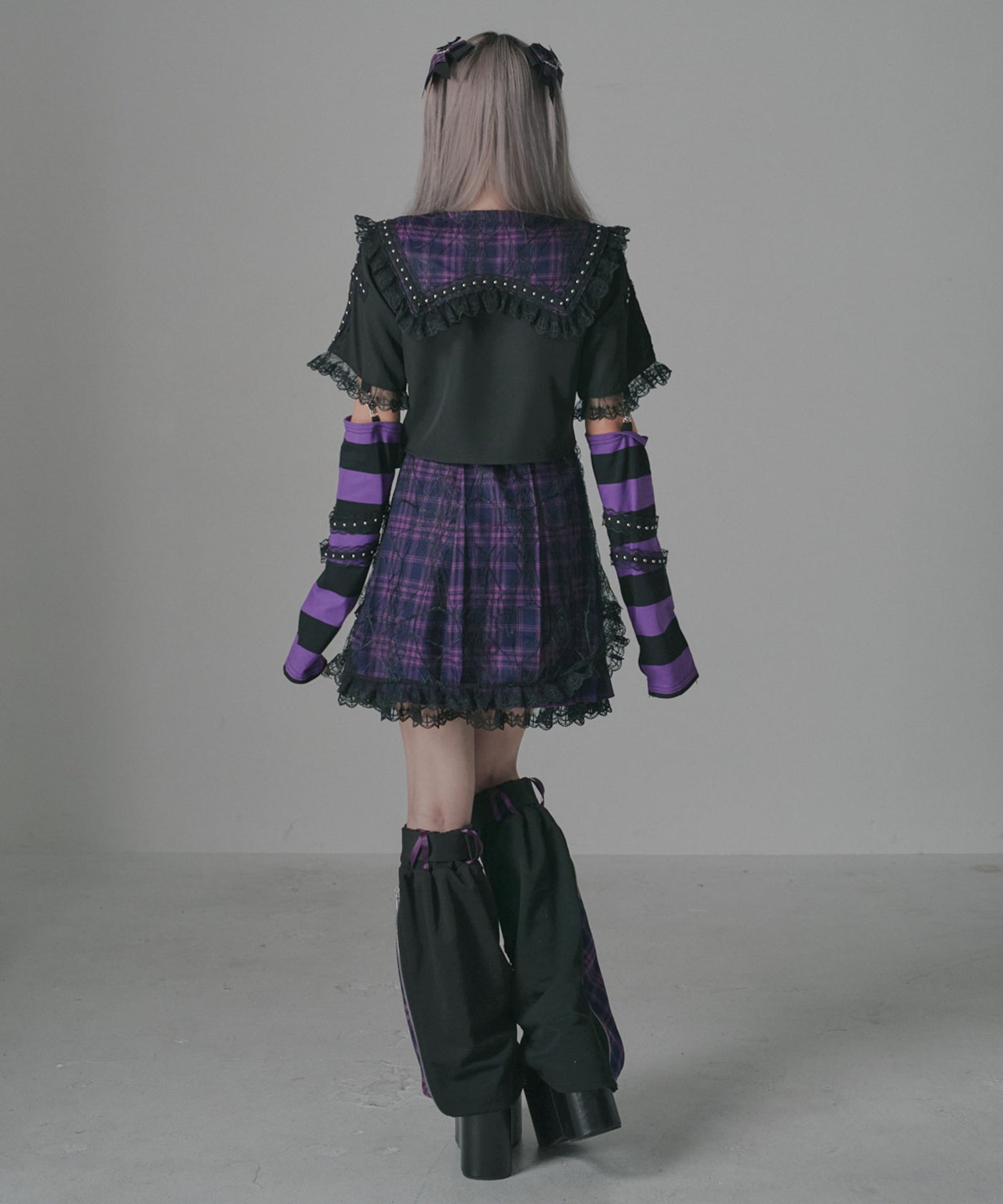 クロミ×DML】ベルト付きジップレッグウォーマー【海外発送不可