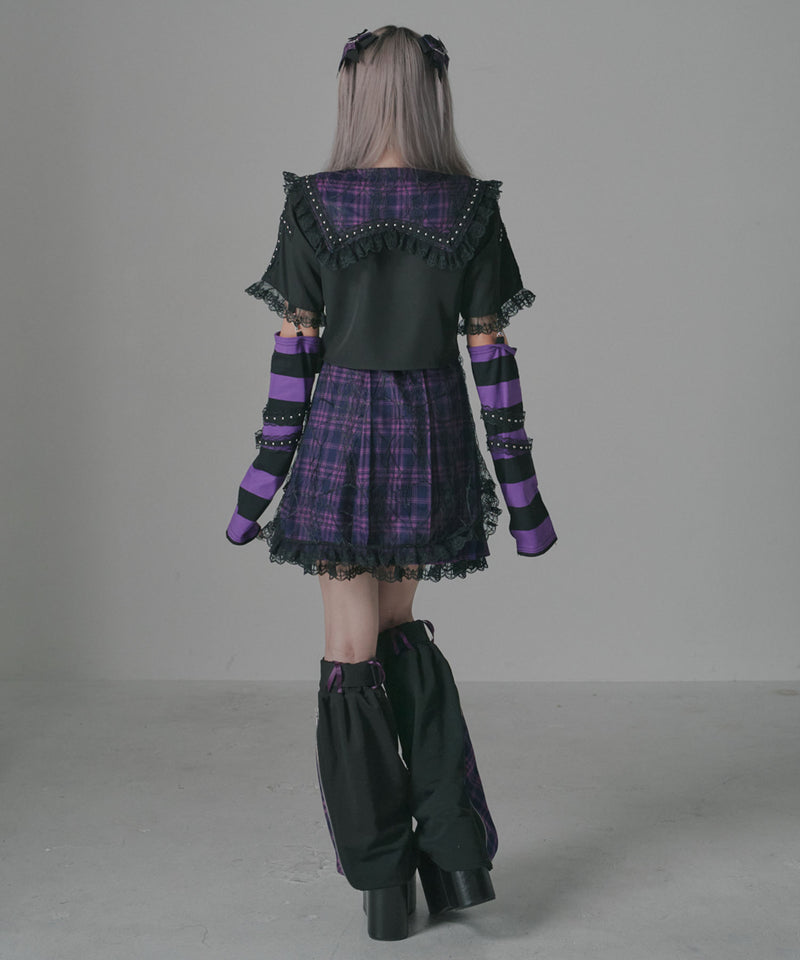 クロミ×DML】ベルト付きジップレッグウォーマー【海外発送不可