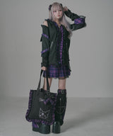 【クロミ×DML】スタッズレーストートバッグ【海外発送不可】