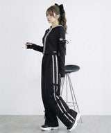 サイドレースライン裏毛スウェットパンツ【大きいサイズ有り】