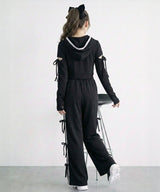 サイドレースライン裏毛スウェットパンツ【大きいサイズ有り】