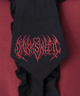 【予約　3/30発送】ゴシック風バラボタンフリルネクタイブラウス【SD】