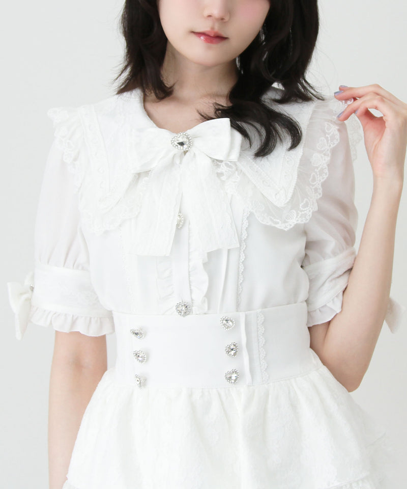 ポ*姫様 90梯子リボンセーラー襟カットソー 534842-05.jpg