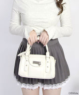 ハートチャーム付きミニボストンバッグ【select Item】