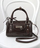 ハートチャーム付きミニボストンバッグ【select Item】