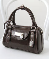 ハートチャーム付きミニボストンバッグ【select Item】