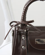 ハートチャーム付きミニボストンバッグ【select Item】