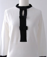 【予約　02/27発送】トリプルリボンニットトップス【SD】