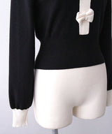 【予約　02/27発送】トリプルリボンニットトップス【SD】