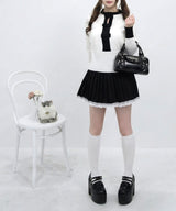 レーステープミニプリーツスカート【大きいサイズ有り】