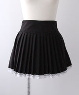 レーステープミニプリーツスカート【大きいサイズ有り】