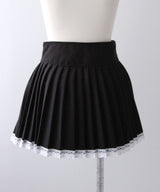 レーステープミニプリーツスカート【大きいサイズ有り】