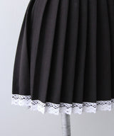 レーステープミニプリーツスカート【大きいサイズ有り】